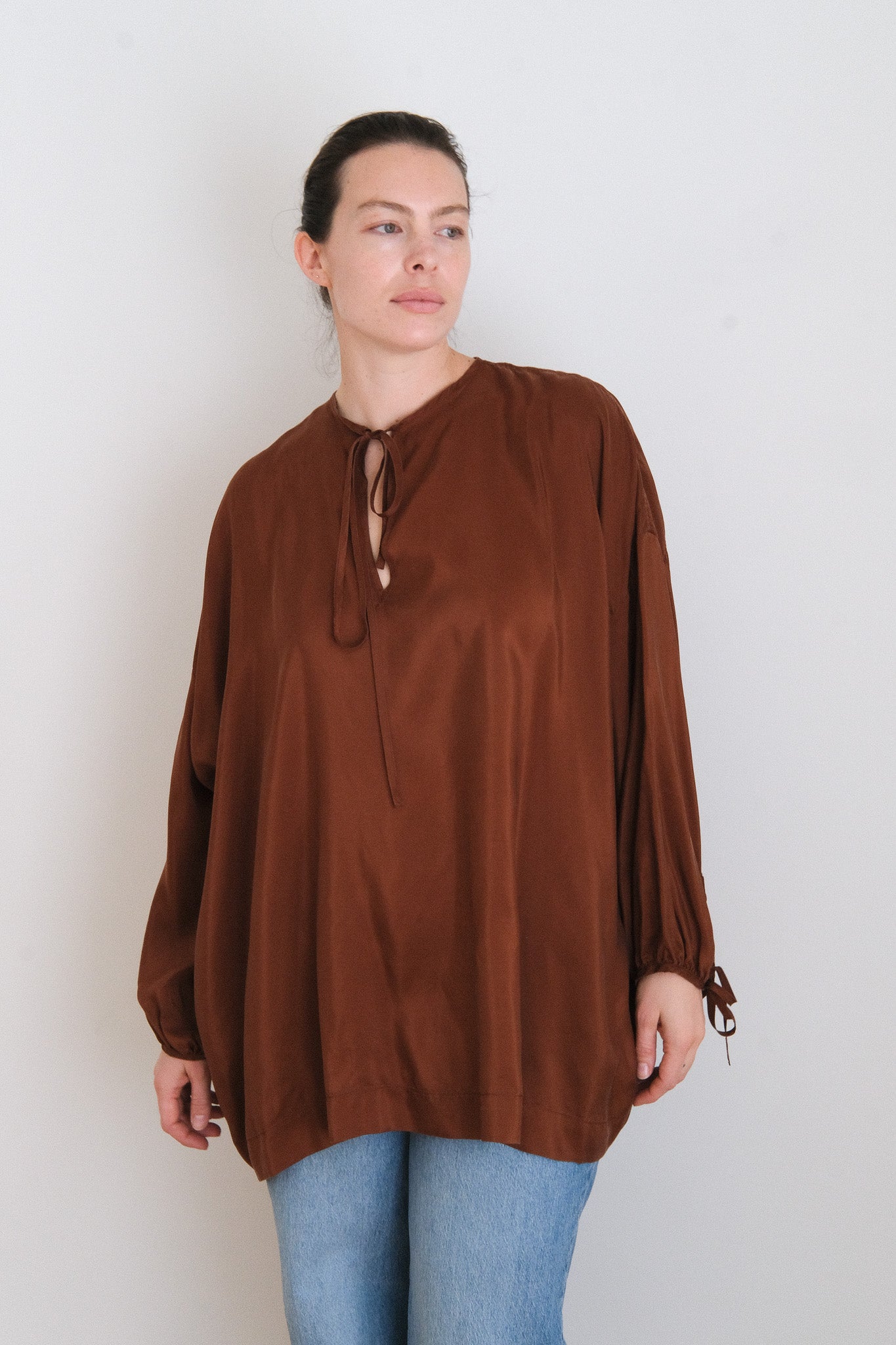 EMPORIA BLOUSE - COCOA