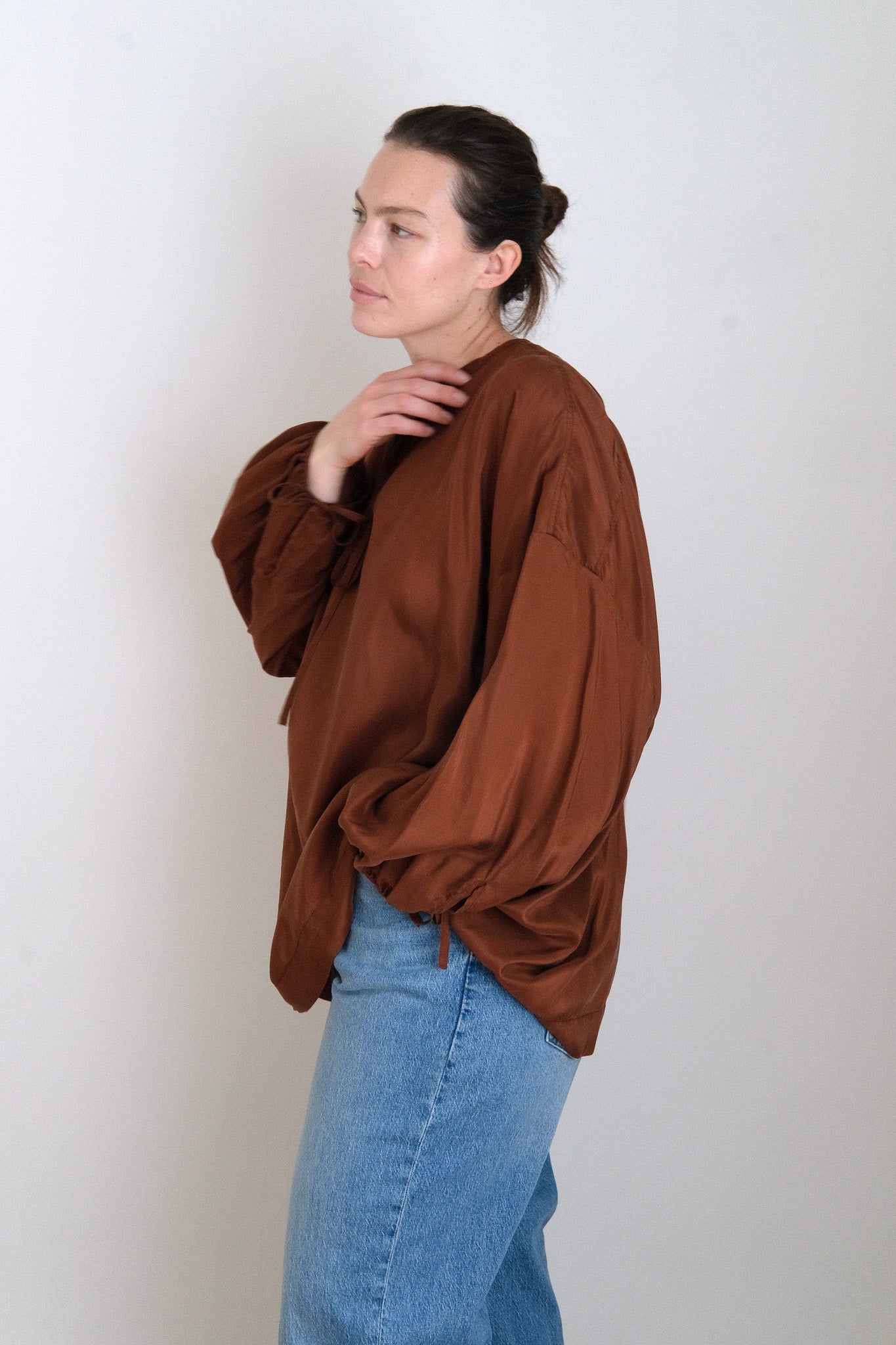 EMPORIA BLOUSE - COCOA