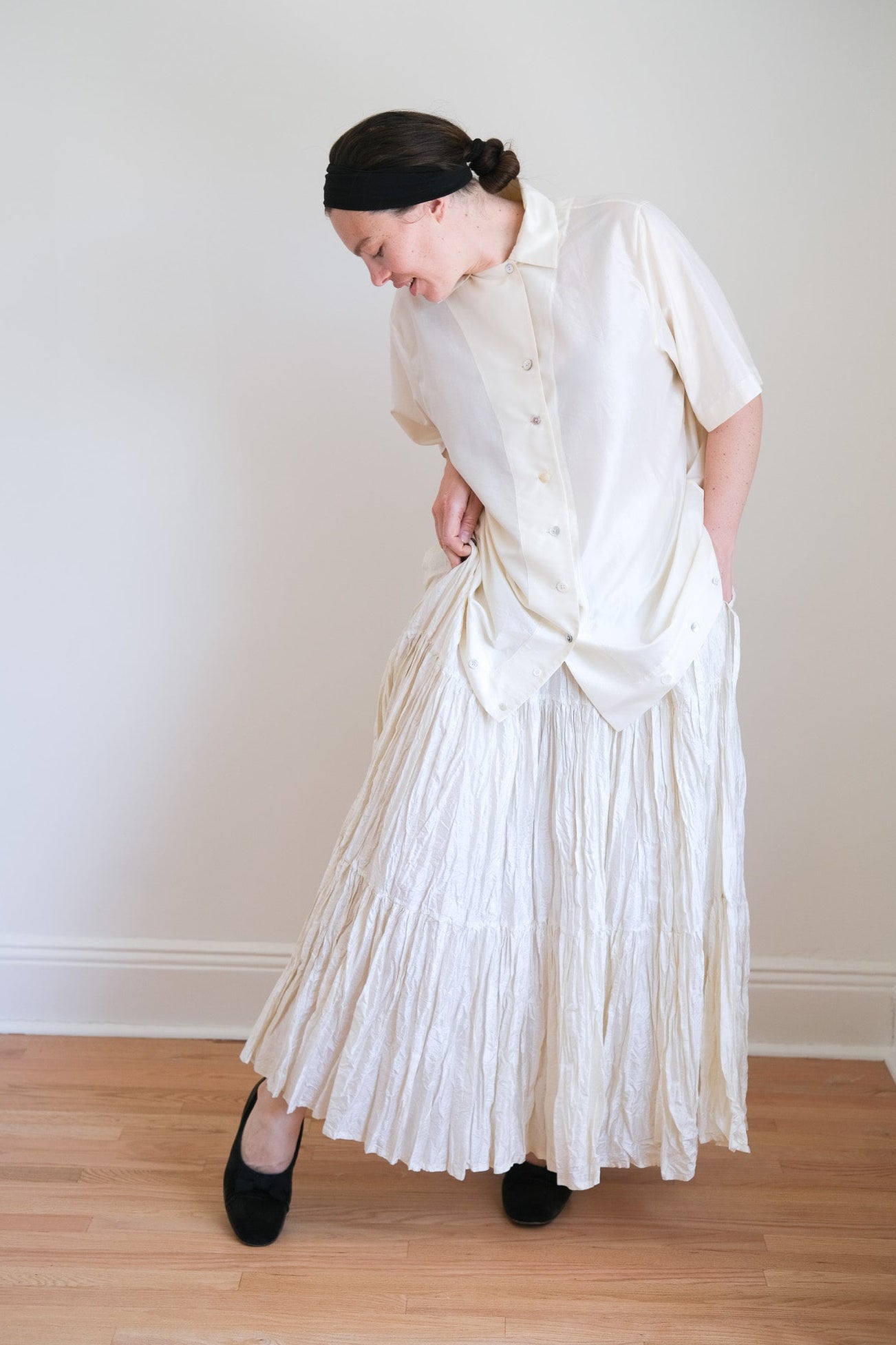 CRUSHED SKIRT
